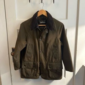 Vintage Barbour Classic Beaufort Wax Green Olive Jacket